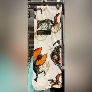 NEW RELEASE jurassic park plush blanket throw